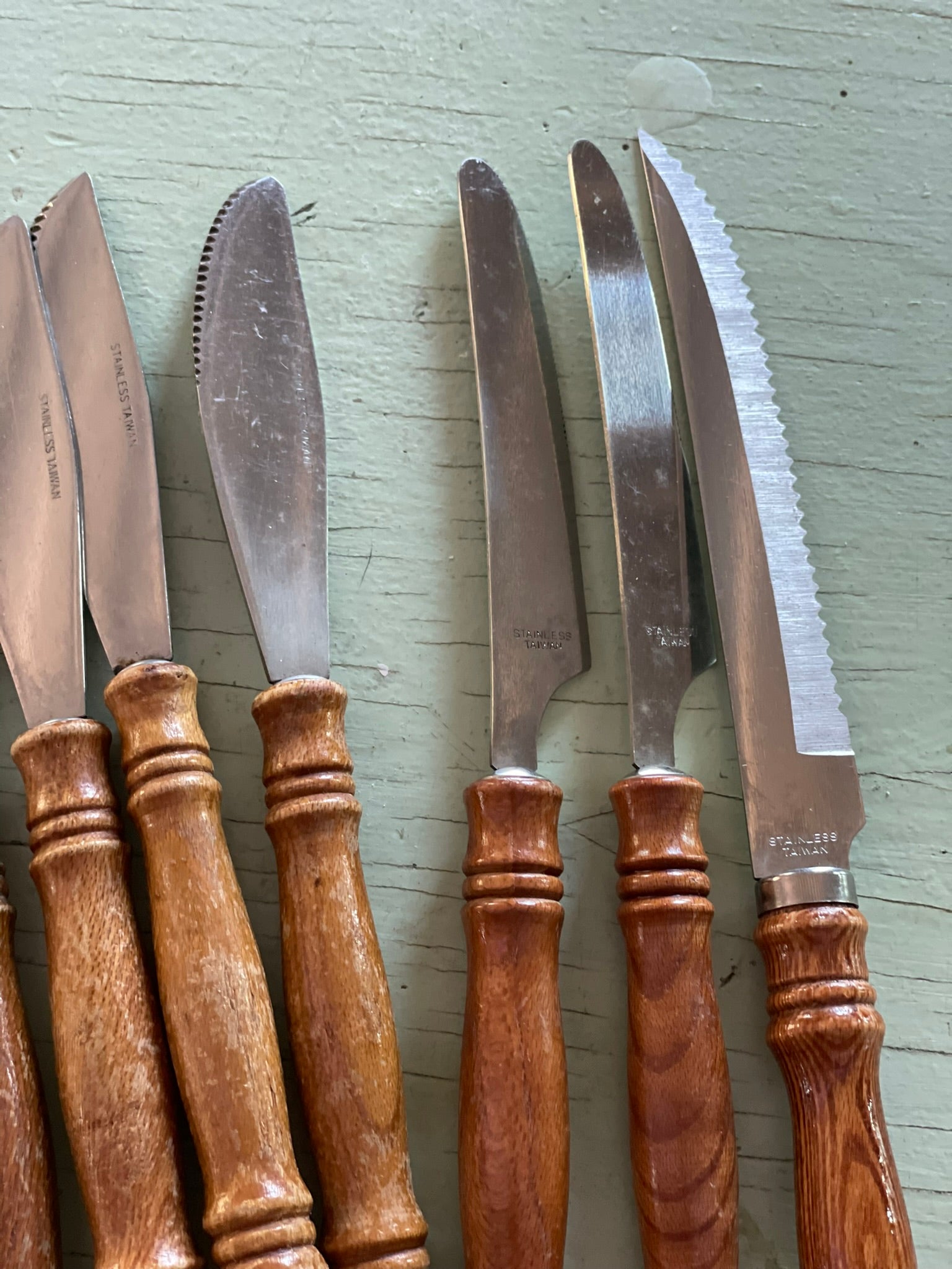 Wood Handled, Stainless Steel Flatware - Made in Taiwan