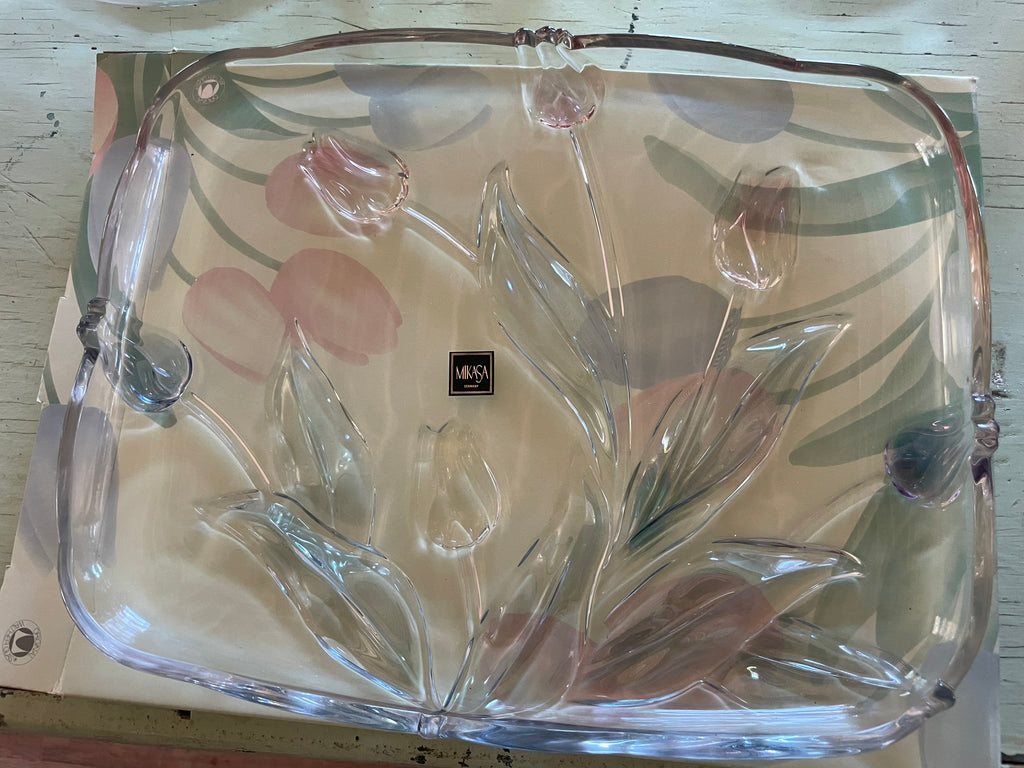 Mikasa Tivoli Rectangular Hostess Platter - with original box and sticker!