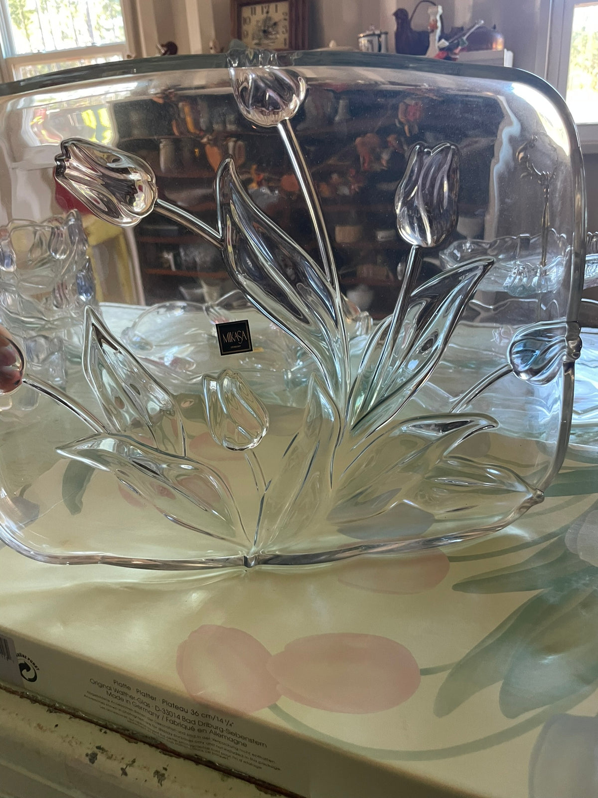 Mikasa Tivoli Rectangular Hostess Platter - with original box and sticker!