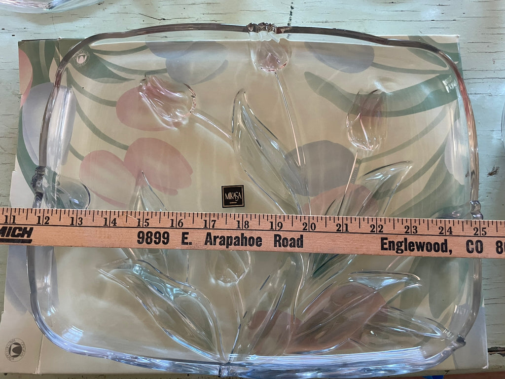 Mikasa Tivoli Rectangular Hostess Platter - with original box and sticker!