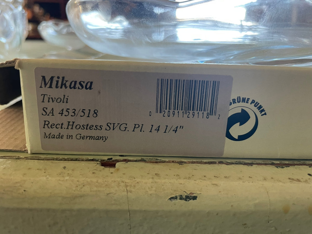 Mikasa Tivoli Rectangular Hostess Platter - with original box and sticker!