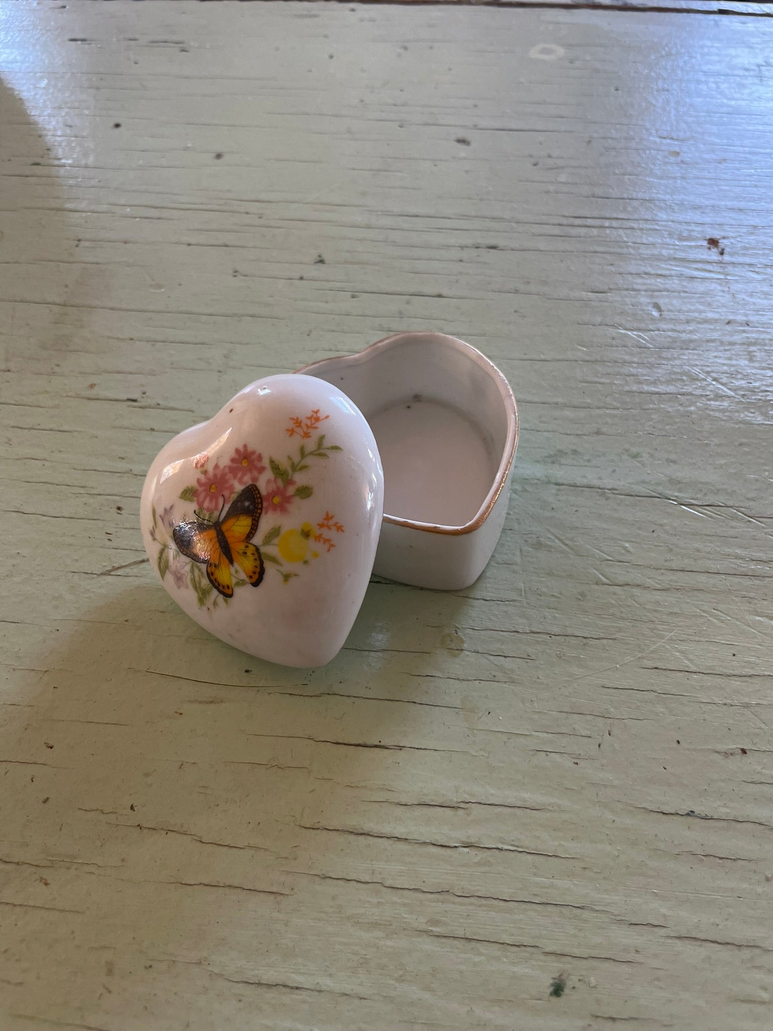 Floral Heart Trinket Box