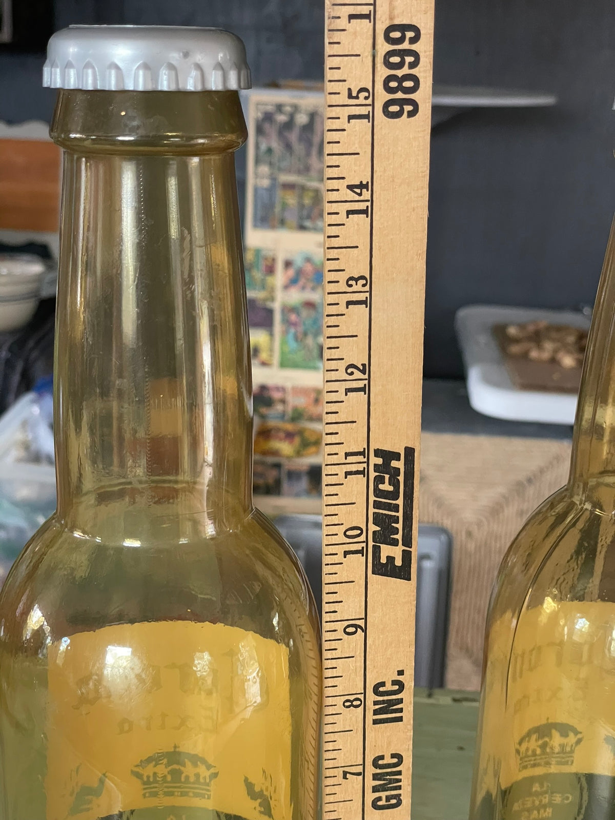 Vintage Plastic Corona Bottles, Set of 2 - 15.5" tall