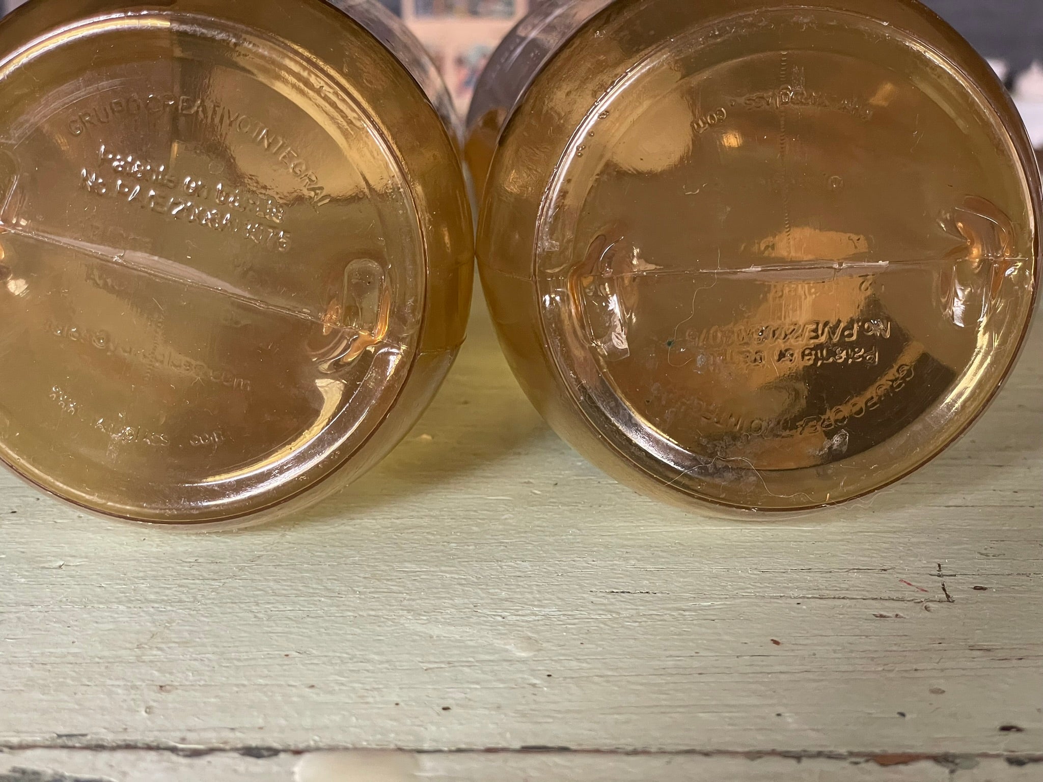 Vintage Plastic Corona Bottles, Set of 2 - 15.5" tall