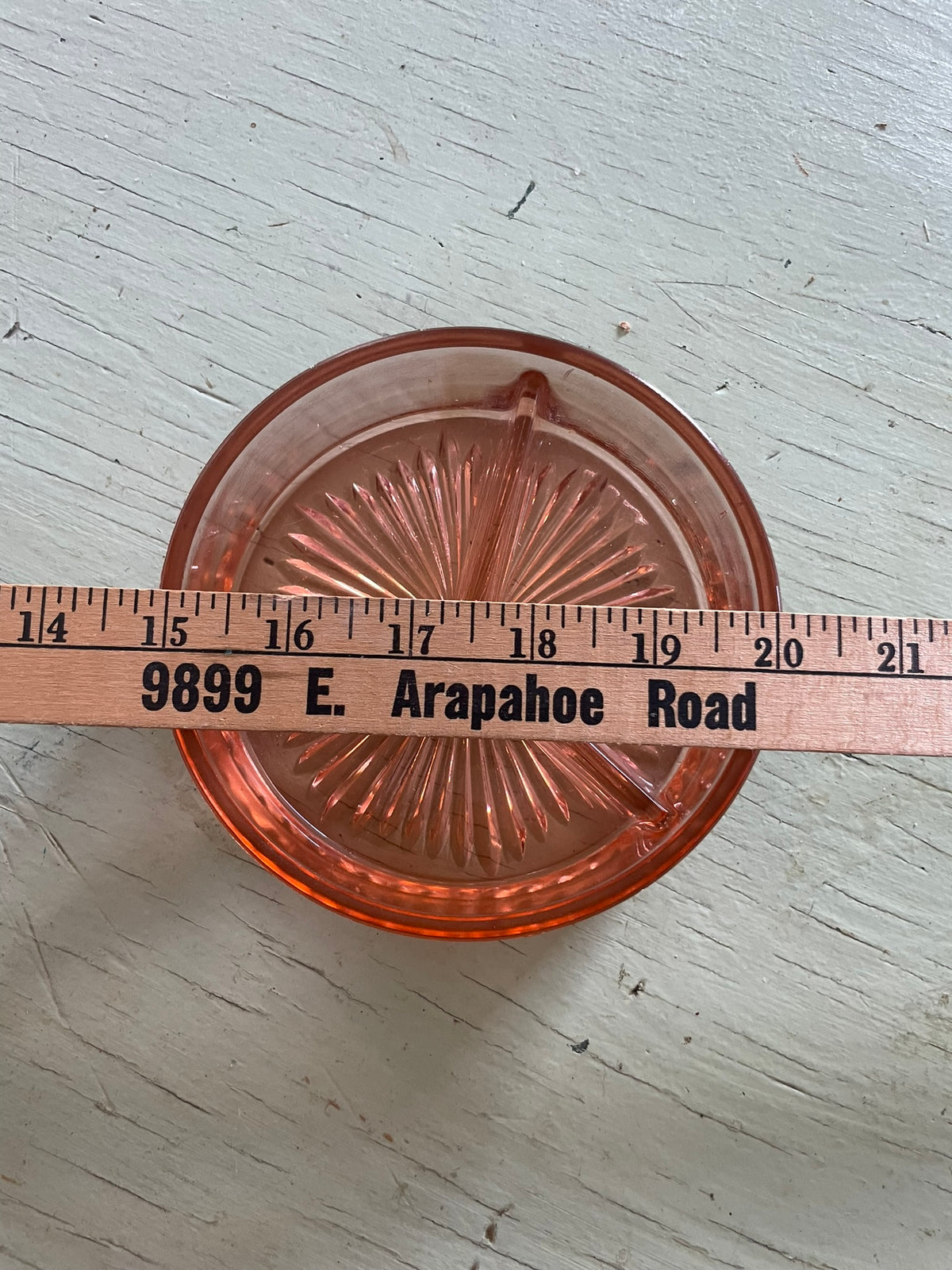 Pink Depression Glass Divided Relish Dish