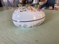 Vintage Avon Porcelain Egg with Butterflies Trinket Box