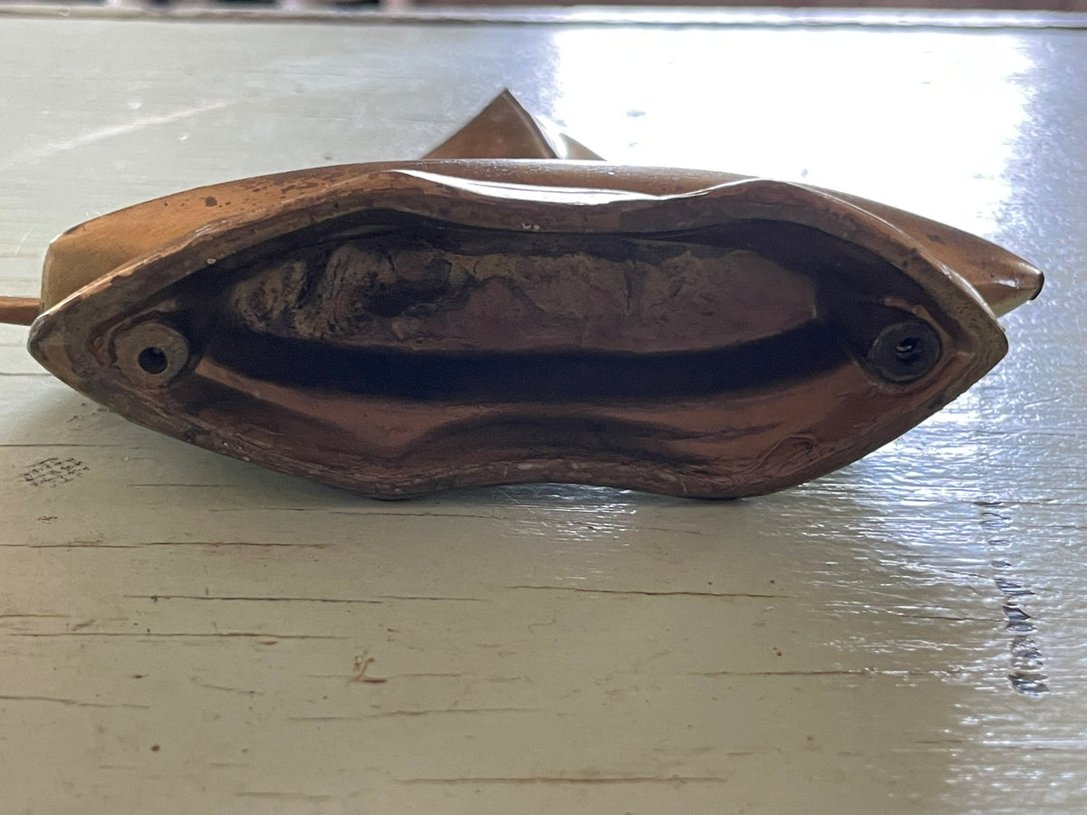 Vintage Large Brass Sailboat Figurine – Mid-Century Nautical Charm