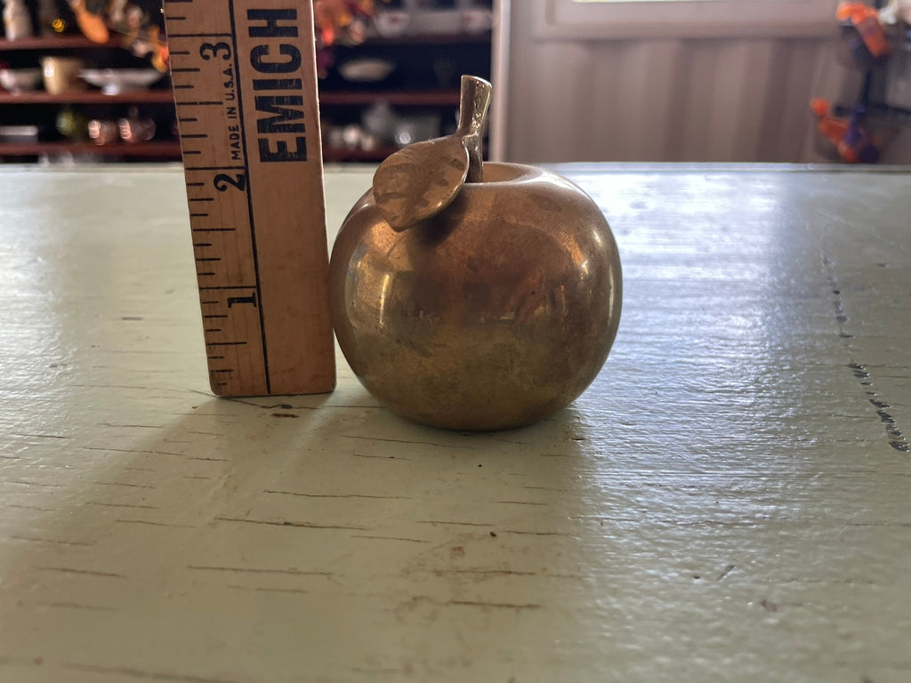 Vintage Brass Apple Bell