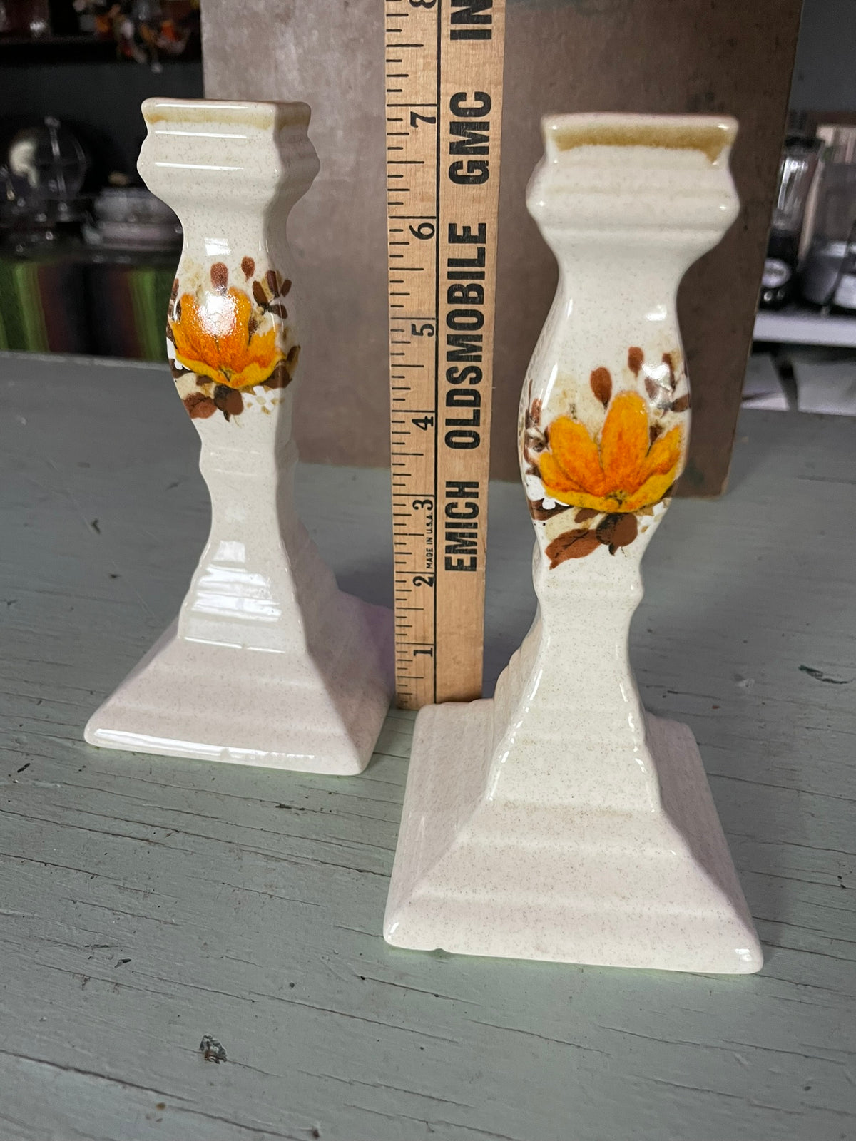 Vintage Mikasa Japan Fall Harvest Candle Holders