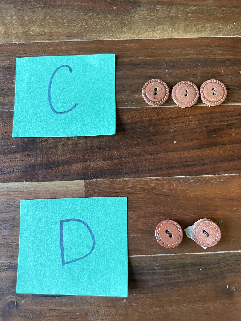Button Sets - 6, Leather
