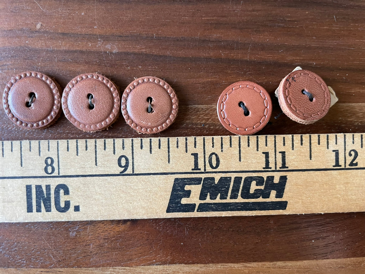 Button Sets - 6, Leather