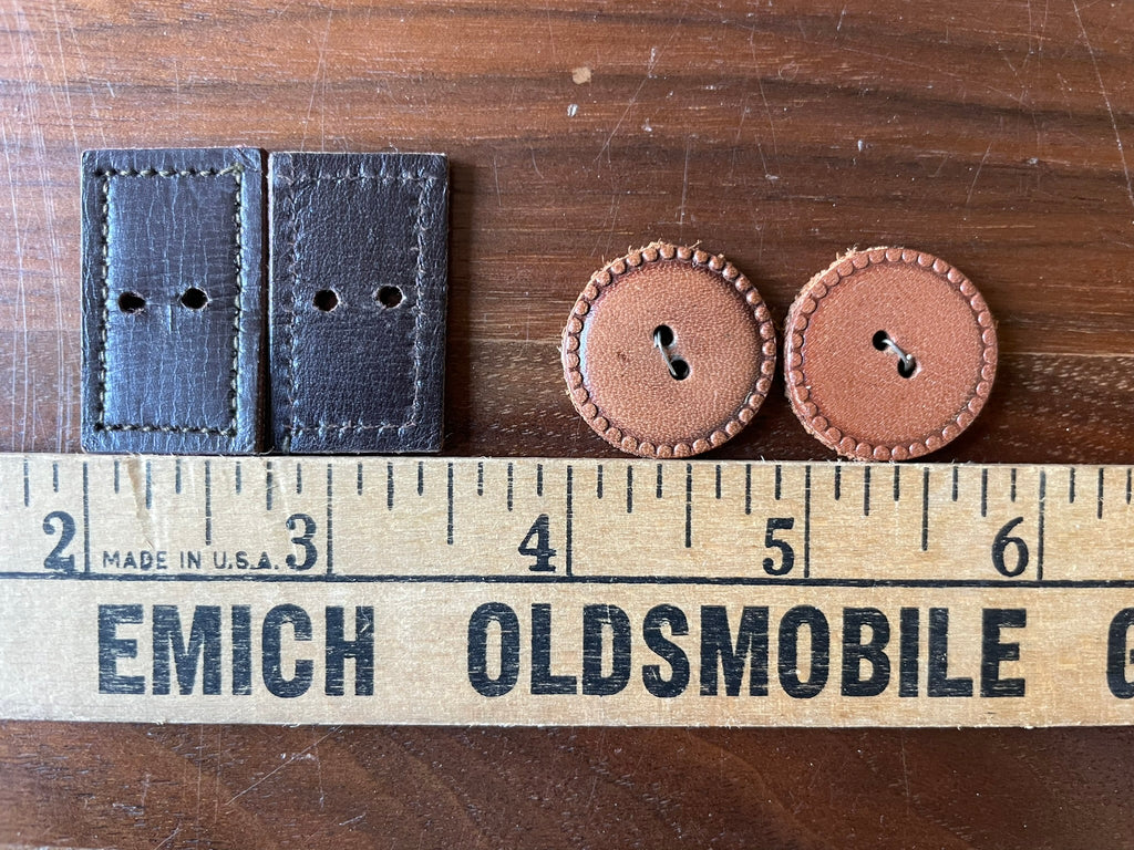Button Sets - 6, Leather
