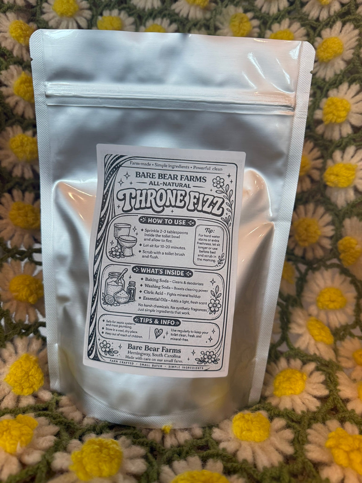 All Natural Throne Fizz - Toilet Bowl Cleaner