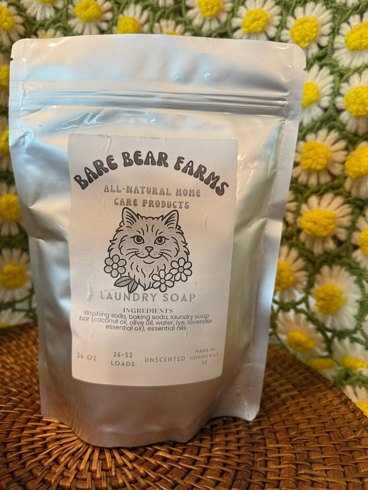 All Natural Laundry Soap Powder