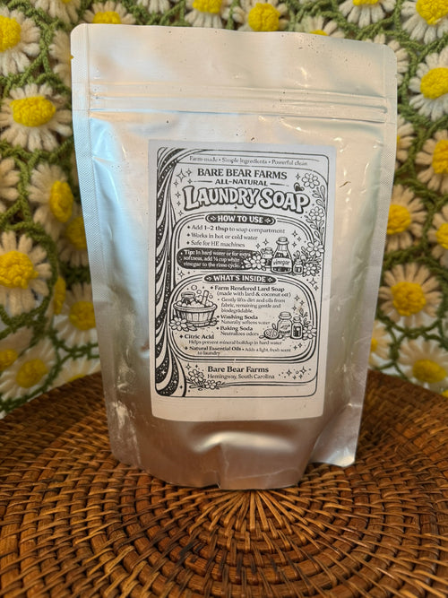 All Natural Laundry Soap Powder