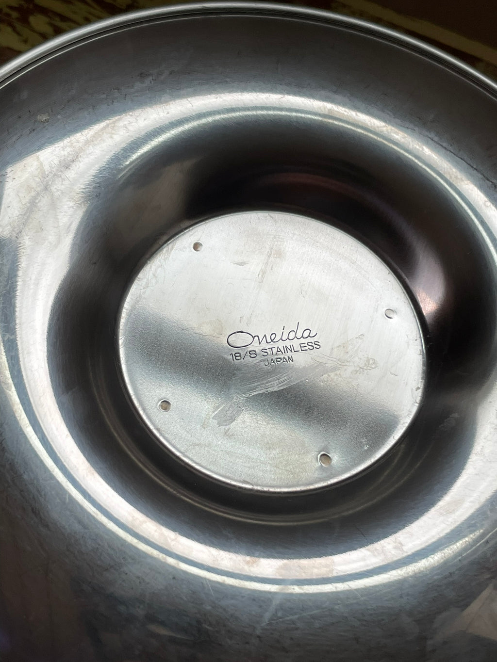 Oneida 18/8 Stainless Steel Gravy Boat with Underplate – Vintage Mid-Century Serveware