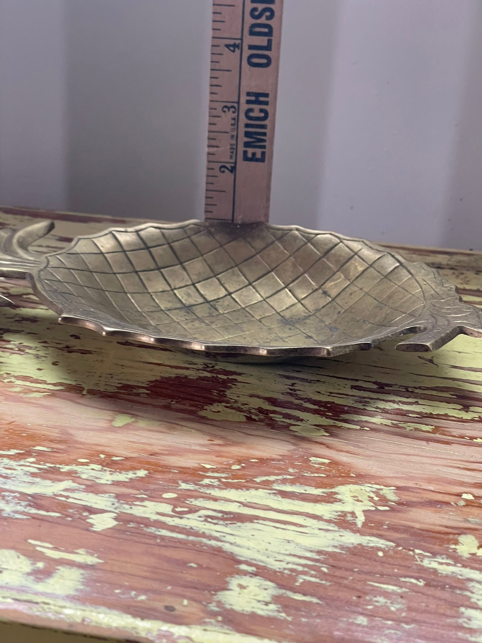 Vintage Solid Brass Pineapple Tray – Handmade in India