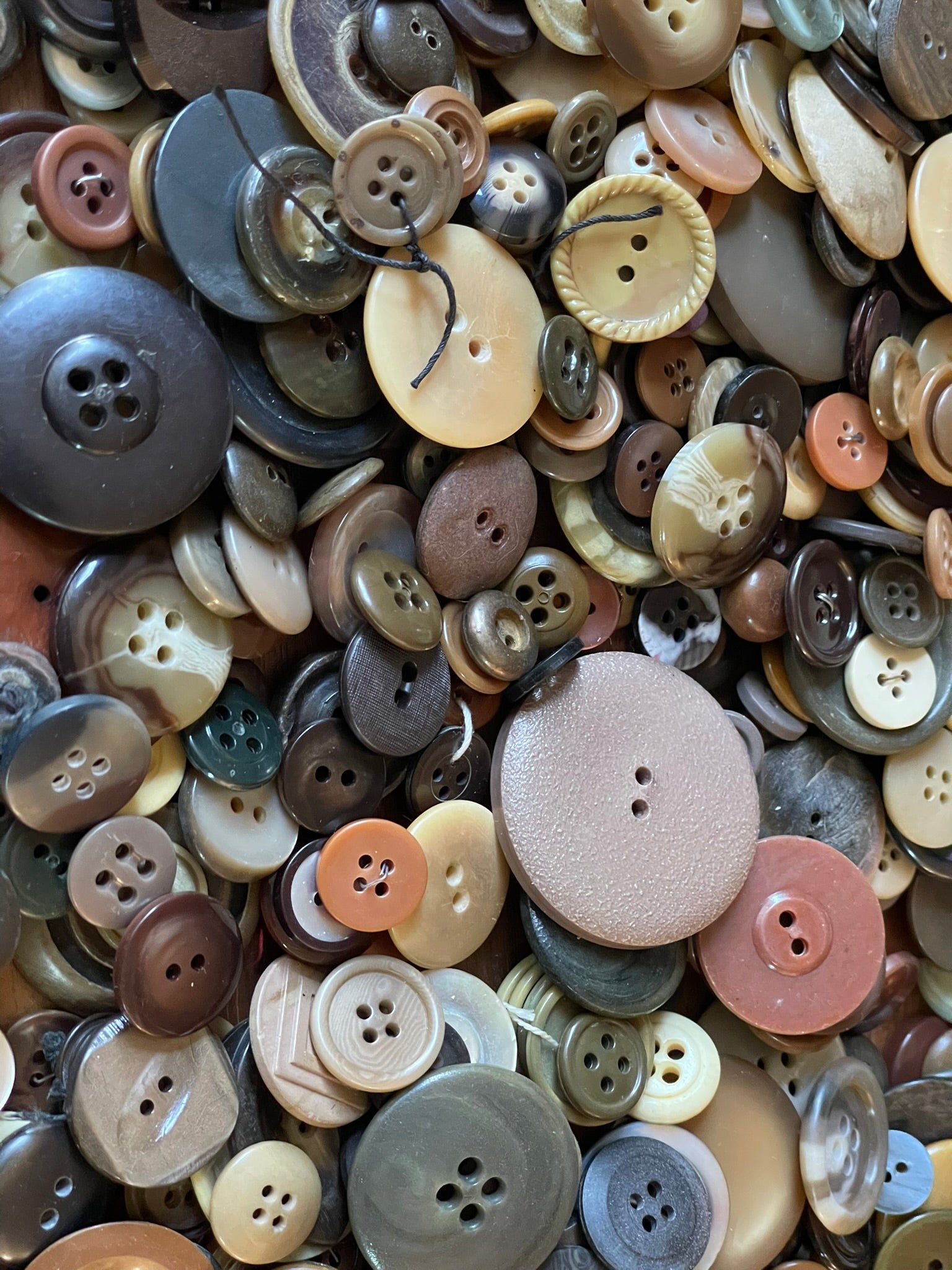 Bulk Buttons: Brown/Medium Tones