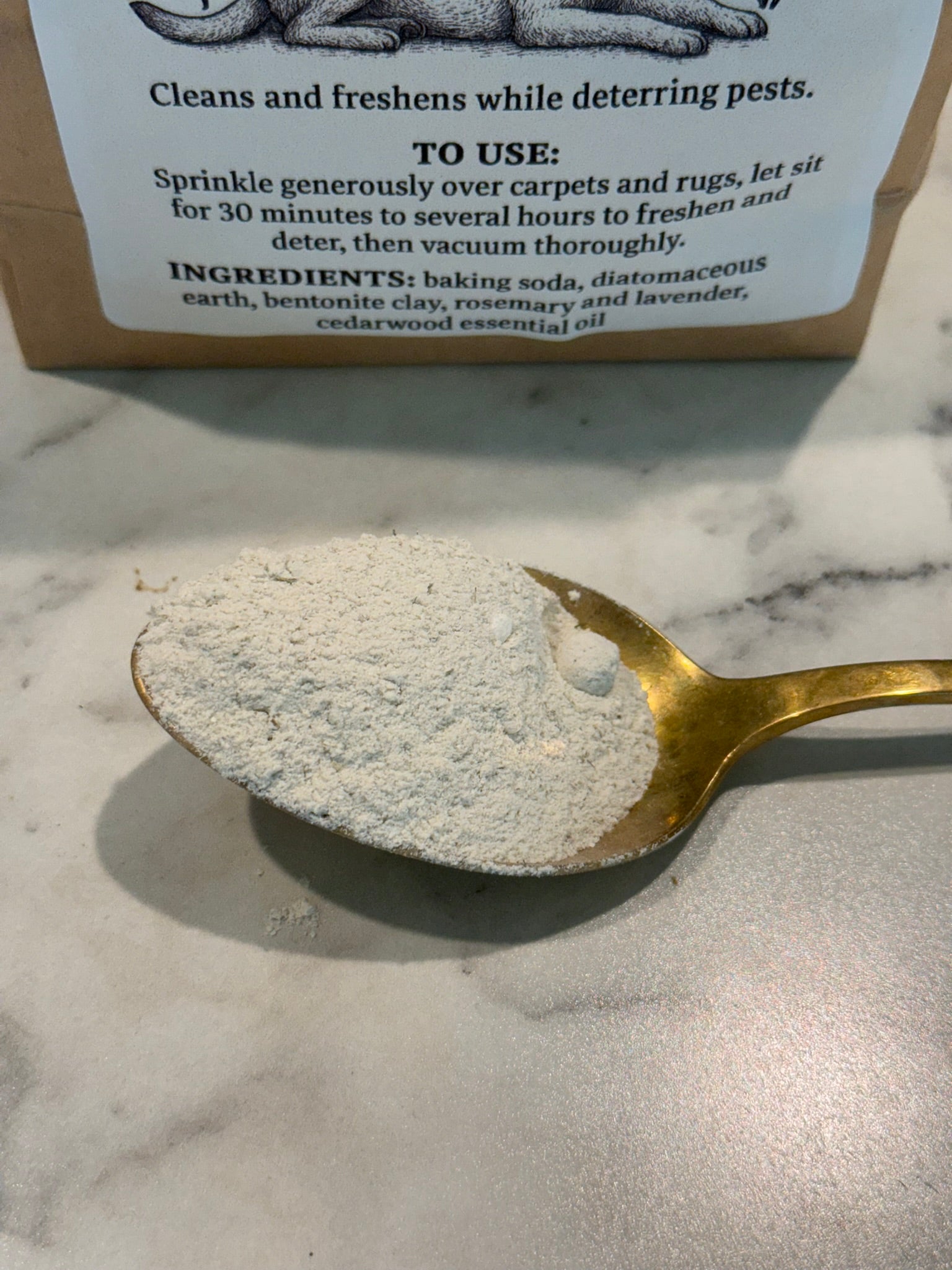 All Natural Dust and Deter Carpet Powder