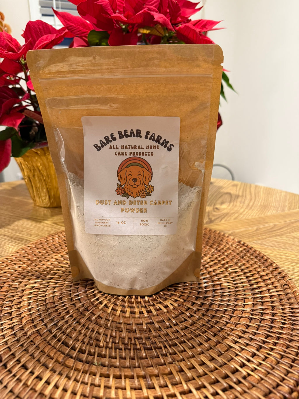 All Natural Dust and Deter Carpet Powder