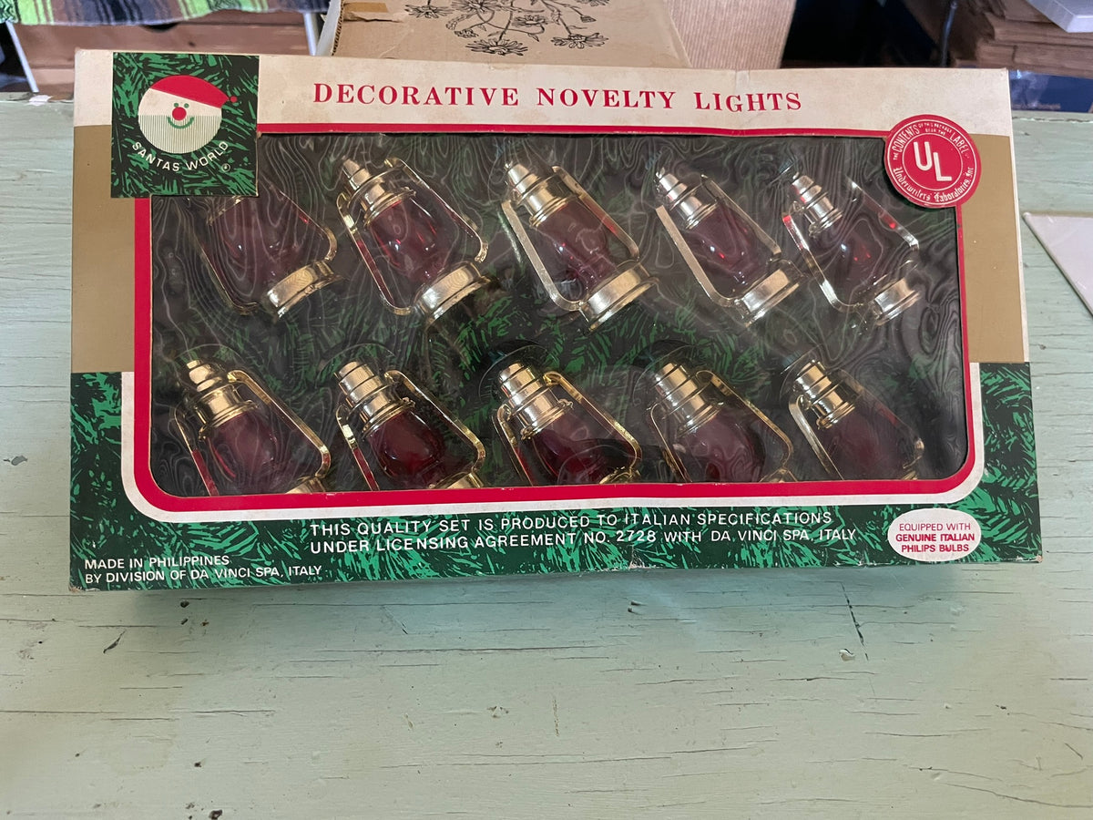 Vintage Lantern Christmas Light Covers - set of 10
