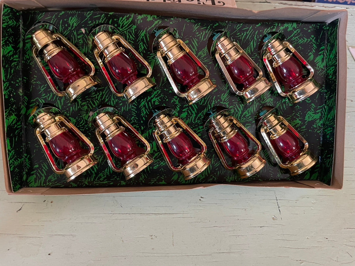 Vintage Lantern Christmas Light Covers - set of 10