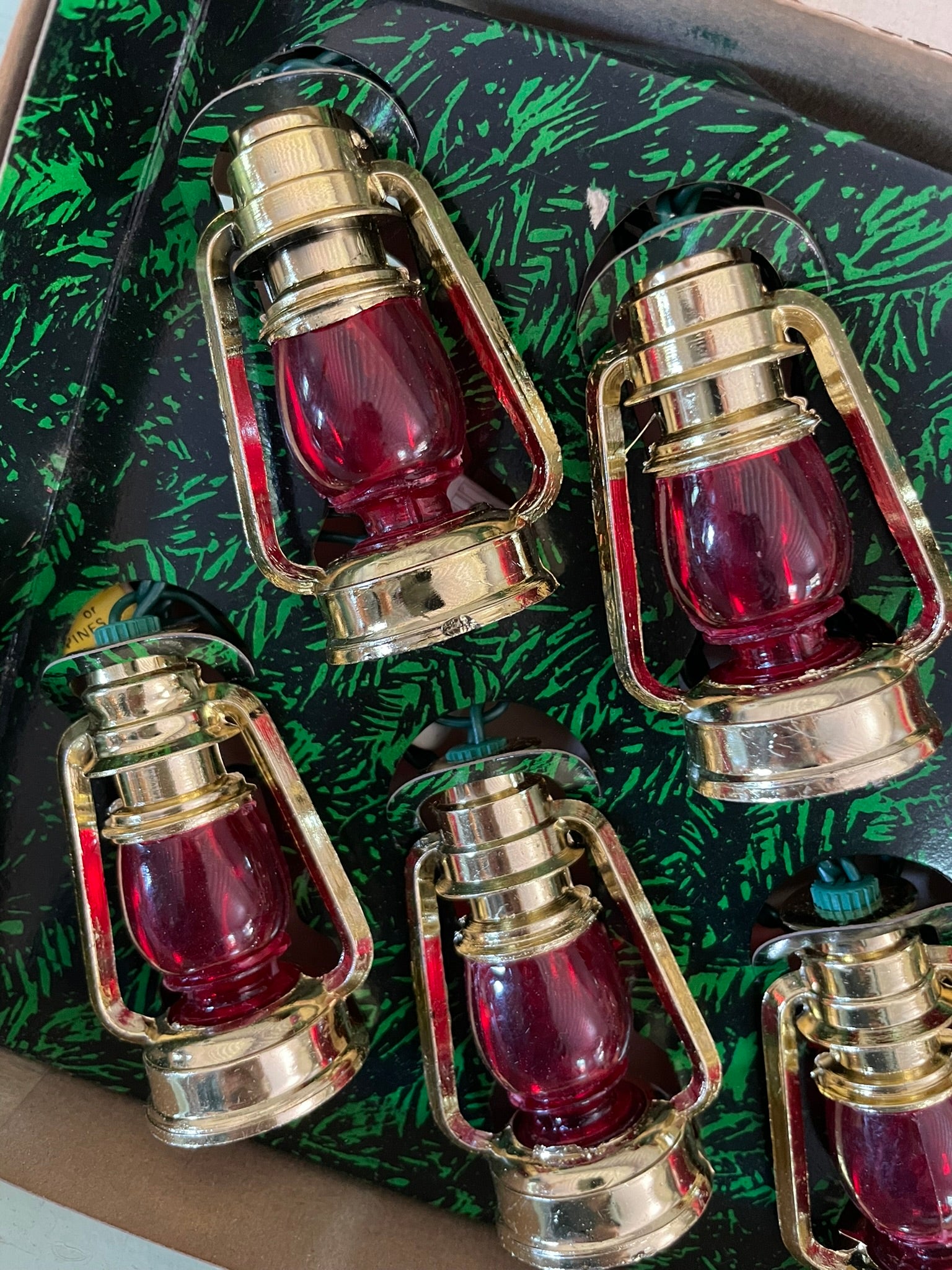 Vintage Lantern Christmas Light Covers - set of 10