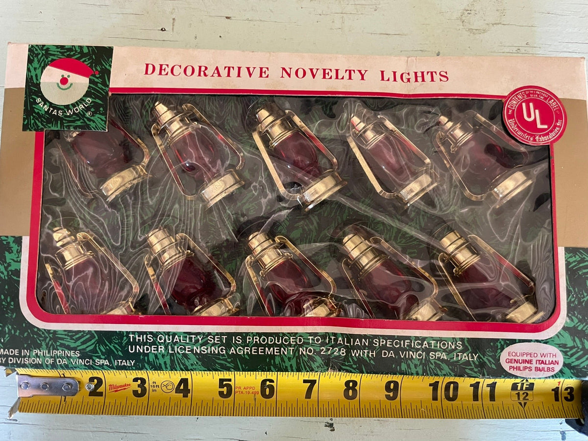 Vintage Lantern Christmas Light Covers - set of 10