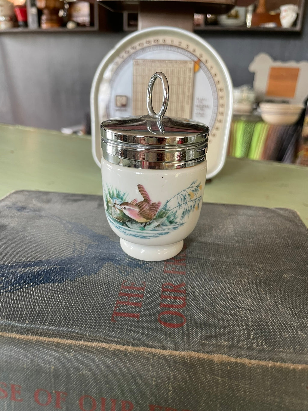 Royal Worchester Porcelain Egg Coddler - Birds