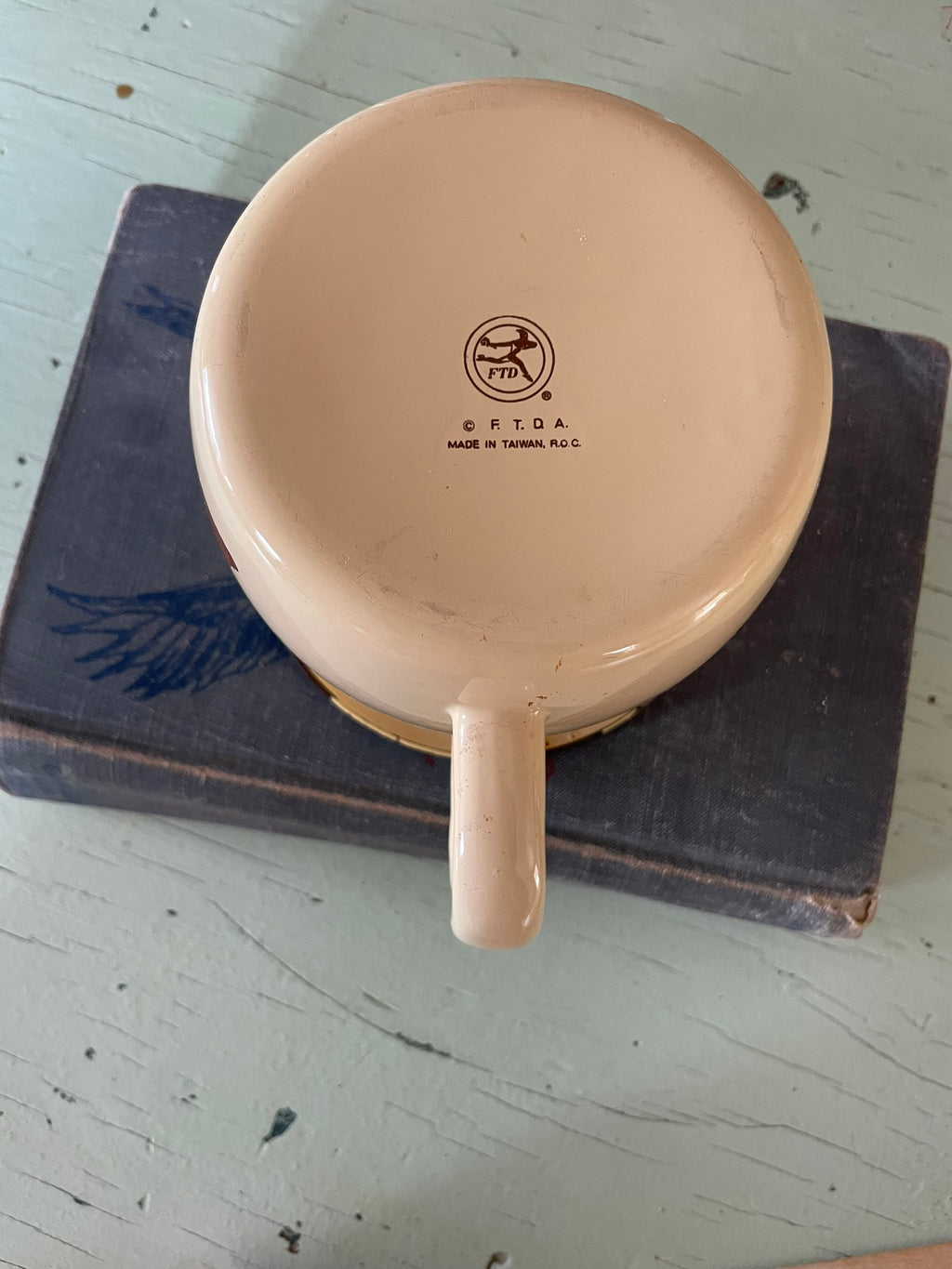 Vintage Enamelware Fruit Basket Pitcher