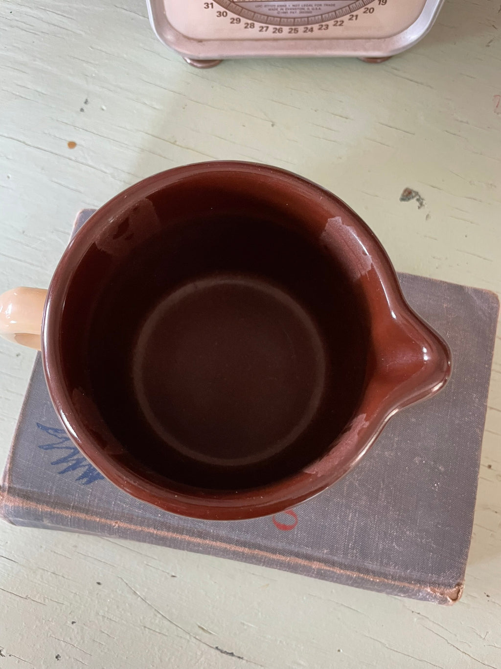 Vintage Enamelware Fruit Basket Pitcher