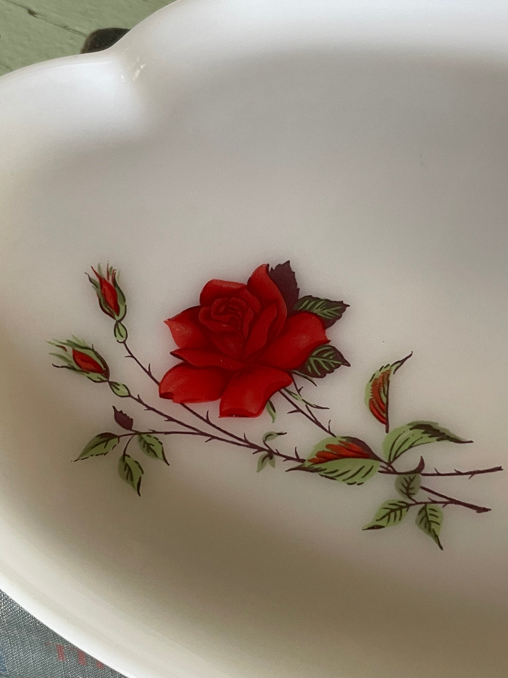 Federal Glass Rosecrest Snack Set – Set of 4