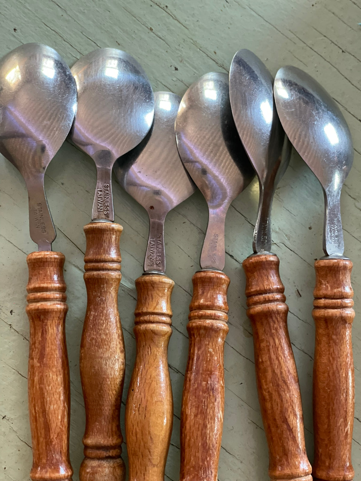 Wood Handled, Stainless Steel Flatware - Made in Taiwan